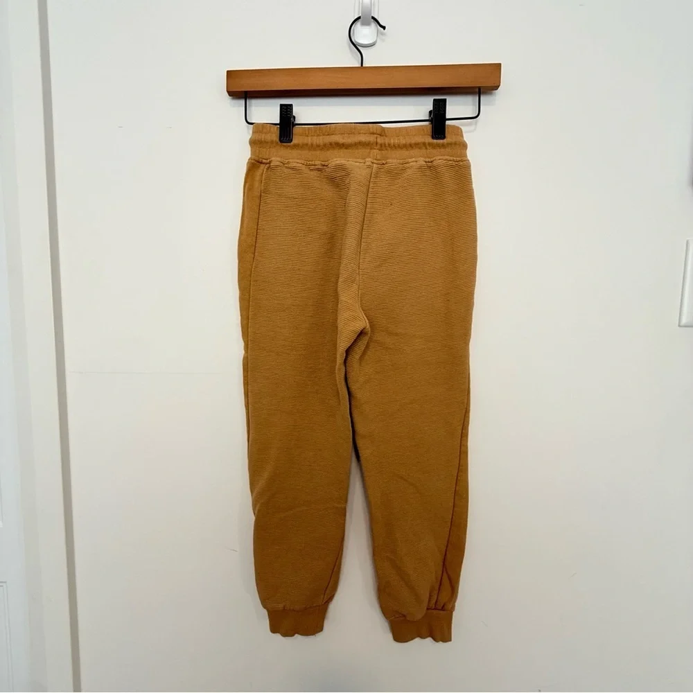 Kids Tan Jogger Pants - Picture 2 of 4